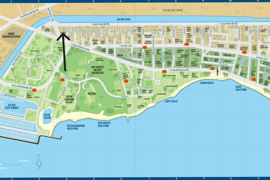2 Bedroom Waikiki Condo Sleeps 6 Free Parking ホノルル 0*,